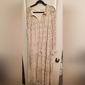 Boho print womens dress